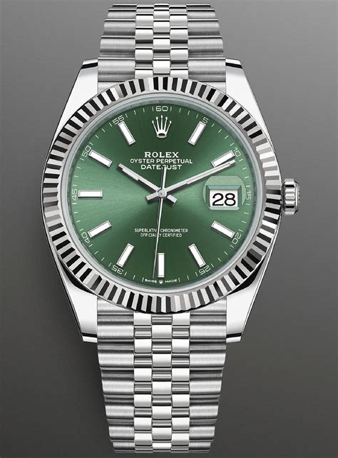 Rolex oyster perpetual Datejust green